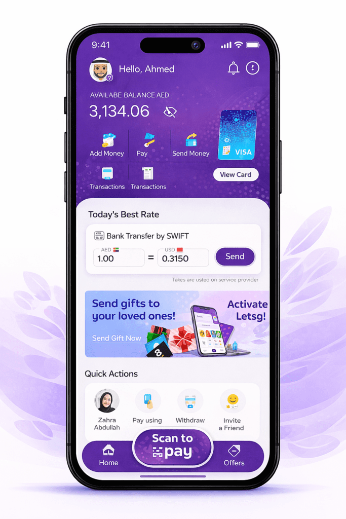 Payit Wallet showing balance